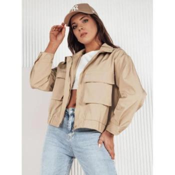 Átmeneti kabátok - Átmeneti bézs kabát nagy zsebekkel kép