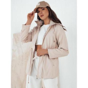 Átmeneti kabátok - Bézs színű kétoldalú női parka tavaszra kép