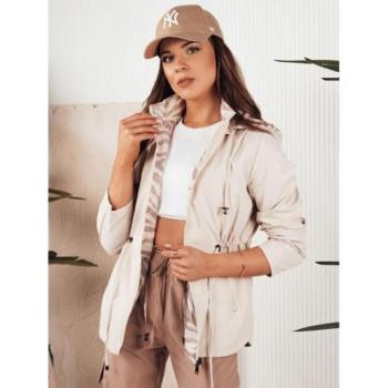 Átmeneti kabátok - Bézs színű kétoldalú női parka kép