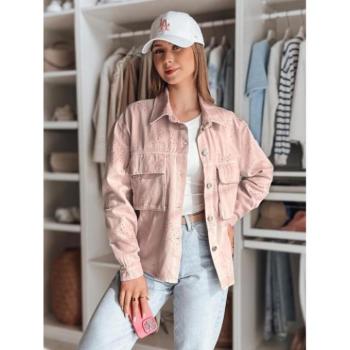 Átmeneti kabátok - Eper színű női kabát csillagokkal TY4844 kép