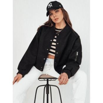 Átmeneti kabátok - Női fekete oversize bomberdzseki kép