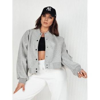 Átmeneti kabátok - Női oversize bomberdzseki szürke színben kép