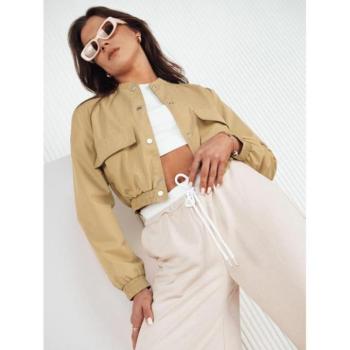 Átmeneti kabátok - Női rövid khaki színű kabát kép