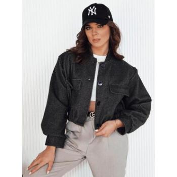 Átmeneti kabátok - Női sötétszürke oversize bomberdzseki kép