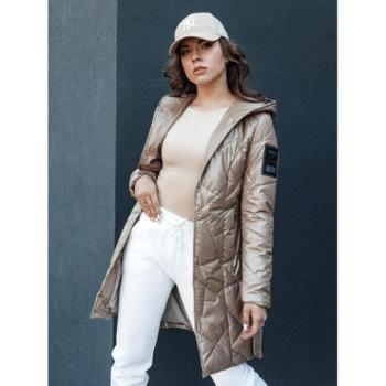 Átmeneti kabátok - Női steppelt bézs színű kabát TY4411 kép