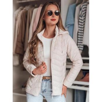 Átmeneti kabátok - Női steppelt bézs színű kabát TY4867 kép