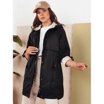 Átmeneti kabátok - Női tavaszi parka fekete színben kép