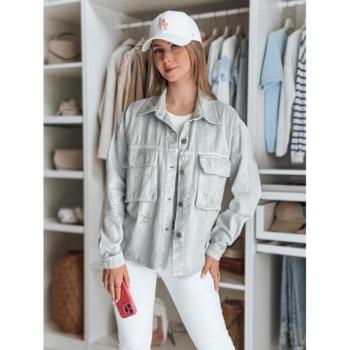 Átmeneti kabátok - Női világos szürke kabát csillagokkal TY4845 kép