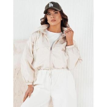 Átmeneti kabátok - Rövid női kabát ekrü színben kép