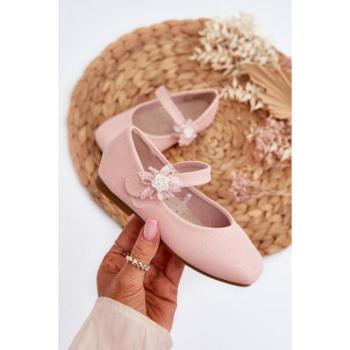 Balerina cipők lányoknak - Csillogó rózsaszín balerinák lányoknak kép