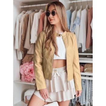 Bőrdzsekik - Női bőrdzseki bézs színben TY4745 kép