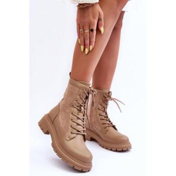 Divat kiegészítők és ruhák kiárusítása - Bézs színű női munkanadrágok akciósan kép