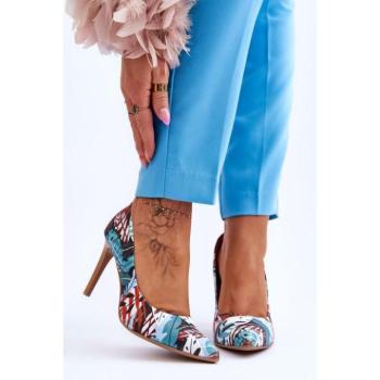 Divat kiegészítők és ruhák kiárusítása - Női bőrcipők trópusi motívummal akciósan kép