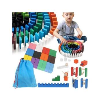 Építő készletek - Fa dominójáték kép