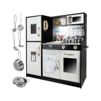 Fajátékok gyerekeknek - Gyerek konyha fából LED világítással és hangokkal kép