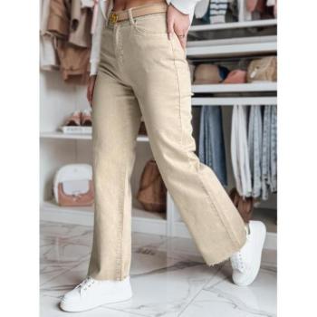 Farmer nadrágok - Női bő szárú bézs farmer UY2364 kép