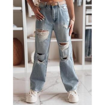 Farmer nadrágok - Női bő szárú lyukas farmer UY2426 kép