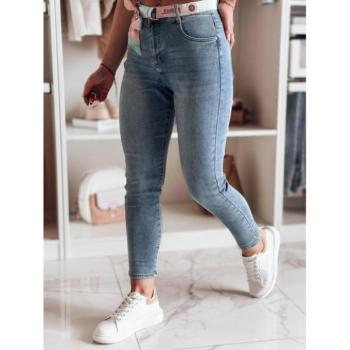 Farmer nadrágok - Női kék színű slim fit farmer övvel UY2478 kép