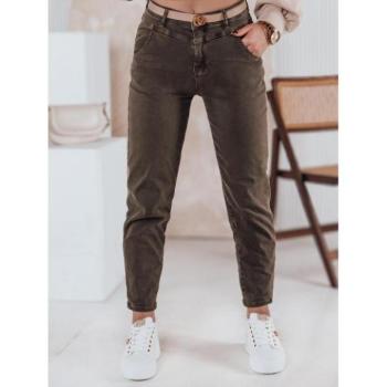 Farmer nadrágok - Női világosbarna momfit farmer UY2353 kép