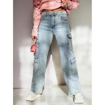 Farmer nadrágok - Női világoskék cargo farmer UY2226 kép