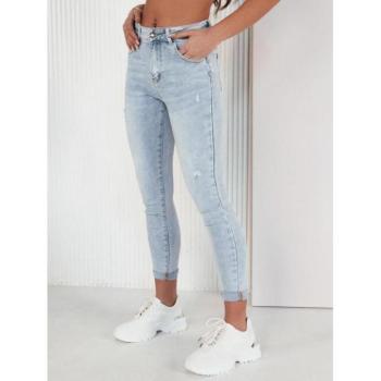 Farmer nadrágok - Női világoskék farmer dörzsölt mintával kép