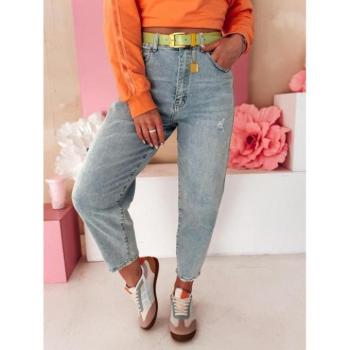 Farmer nadrágok - Világoskék magas derekú mom fit farmer UY2485 kép