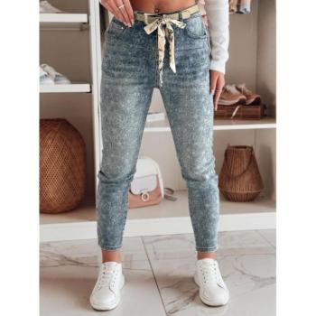 Farmer nadrágok - Virágmintás női magas derekú farmer UY2463 kép