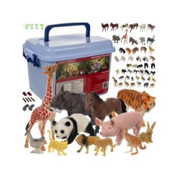 Figurák és állatkák - Állatfigura készlet - 48 db kép