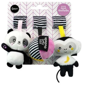 GaGaGu Logó Plüssök - Panda, Labda és Majom  kép