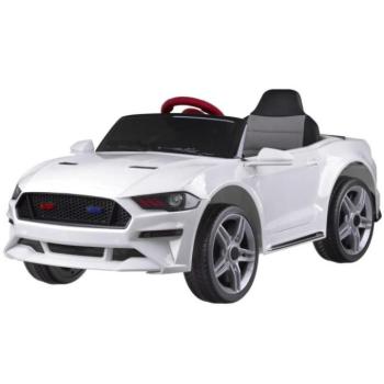 Gyermek elektromos autók - Fehér Mustang stílusú gyerek kabrió kép