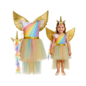 Gyermek kosztümök - Gyerek unikornis jelmez - 122-128 cm kép