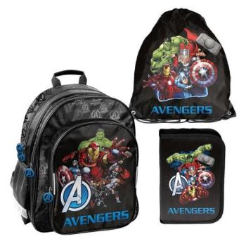 Hátizsákok és zsákok - 3 darabos BOSSZÚÁLLÓK iskolai szett hátizsákkal, táskával és tolltartóval kép