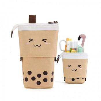 Hátizsákok és zsákok - Krémszínű összecsukható tolltartó kép