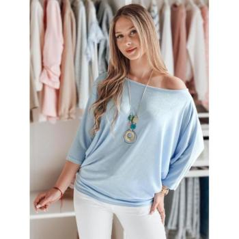 Hosszú ujjú blúzok - Női bő kék blúz medállal RY2772 kép