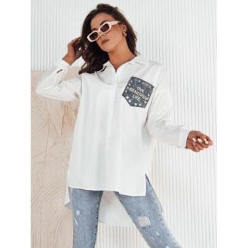 Hosszú ujjú ingek - Bő szabású hosszú fehér ing kép