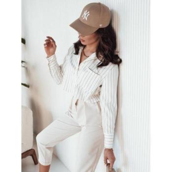 Hosszú ujjú ingek - Fehér rövid ing csíkokkal kép