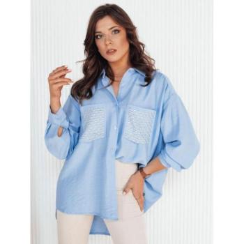Hosszú ujjú ingek - Női hosszú világoskék ing kép
