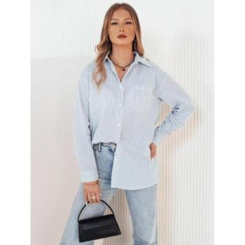 Hosszú ujjú ingek - Női sötétkék csíkos ing kép