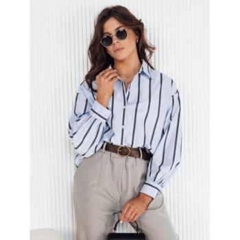 Hosszú ujjú ingek - Világoskék csíkos oversize ing kép