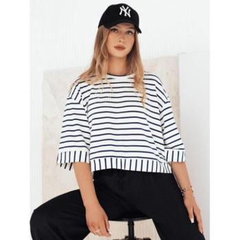 Hosszú ujjú - Laza csíkos női póló kép