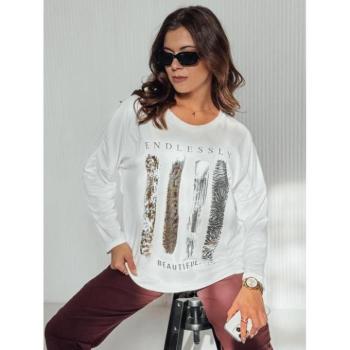 Hosszú ujjú - Oversize fehér póló RY2689 mintával kép