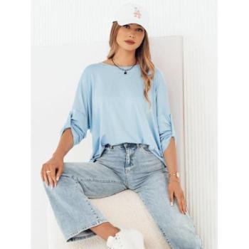 Hosszú ujjú - Oversize női világoskék póló kép