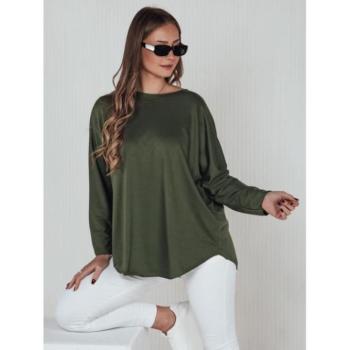 Hosszú ujjú - Zöld női oversize póló RY2707 kép