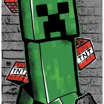 Jerry Fabrics Minecraft Metro Art Creeper kép