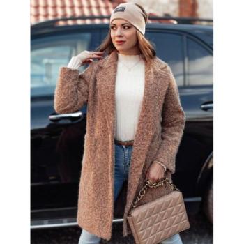 Kabátok és trenchek - Bézs színű női báránykabát NY0726 kép