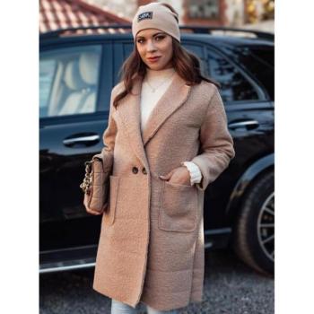 Kabátok és trenchek - Női bézs báránykabát NY0710 kép