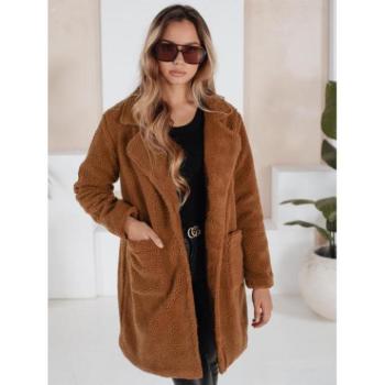 Kabátok és trenchek - Női bunda barna színben NY0752 kép