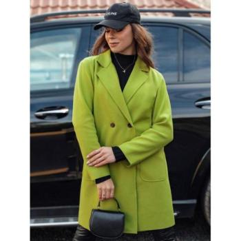 Kabátok és trenchek - Női kétsoros kabát lime színben NY0702 kép
