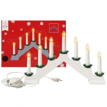 Karácsonyi dekoráció - Adventi LED gyertyatartó 7 gyertyával kép
