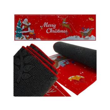 Karácsonyi dekoráció - Csúszásgátló karácsonyi futó - 160x50 cm kép